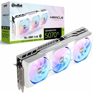 이엠텍 지포스 RTX 5070 Ti MIRACLE WHITE D7 16GB 그래픽카드