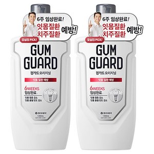 검가드 오리지널 구강세정제, 1.2L, 2개