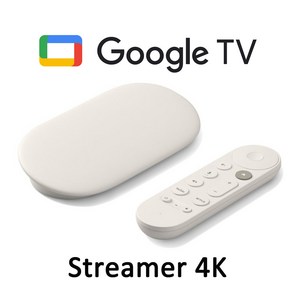 구글 TV 스트리머 4K, 크롬캐스트 셋톱박스 5세대, Porcelain (관부가세포함_미국정품)