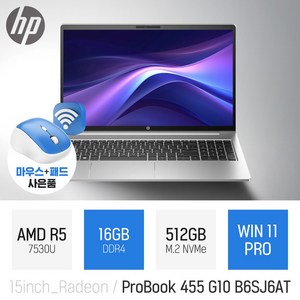 HP 프로북 455 G10 B6SJ6AT + [무선 마우스&패드 증정]