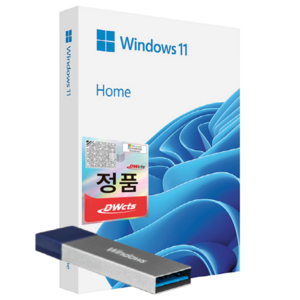 한국 마이크로소프트 정품 윈도우11 Home FPP 처음사용자용 영구제품키 설치USB Windows11